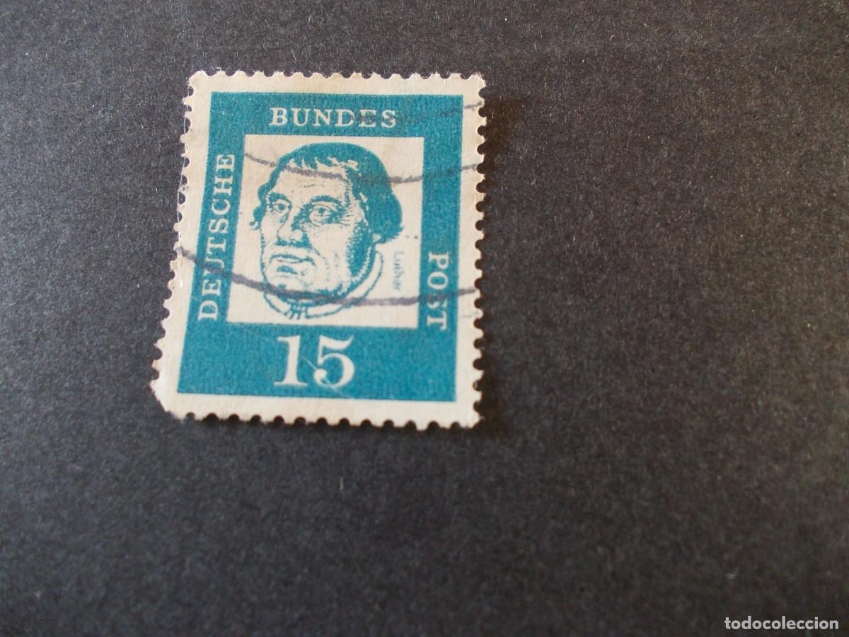 Selos: Sello Mart&iacute;n Lutero 15 Deutsche Bundespost Alemania Reforma filatelia Republica Federal Alemana RFA