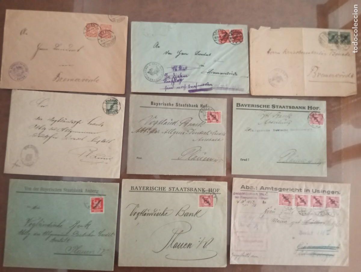 Sellos: ALEMANIA IMPERIO, LOTE DE SOBRES DE SERVICIO (3)