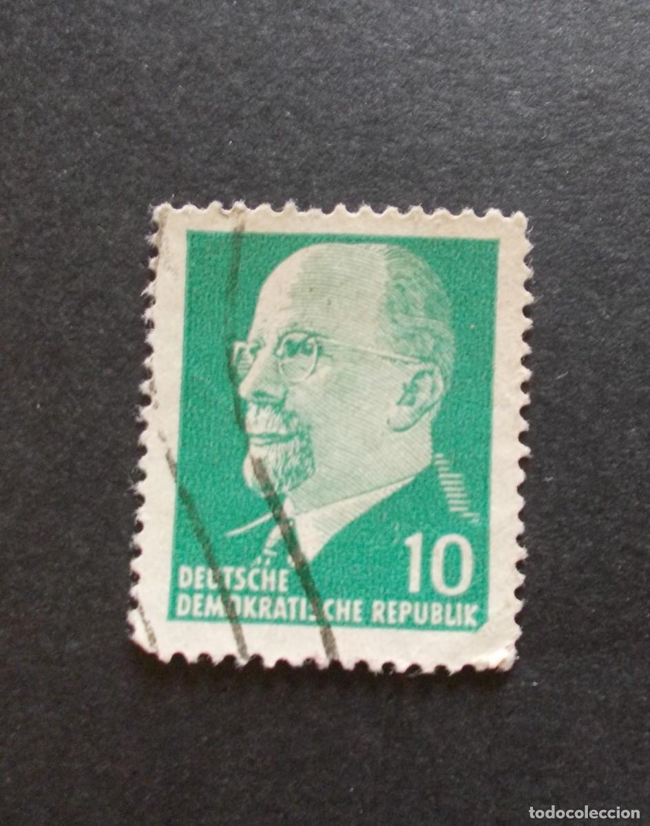 Timbres: Sello Walter Ulbricht 10 DDR Deutsche Demokratische Republik Alemania Oriental filatelia RDA
