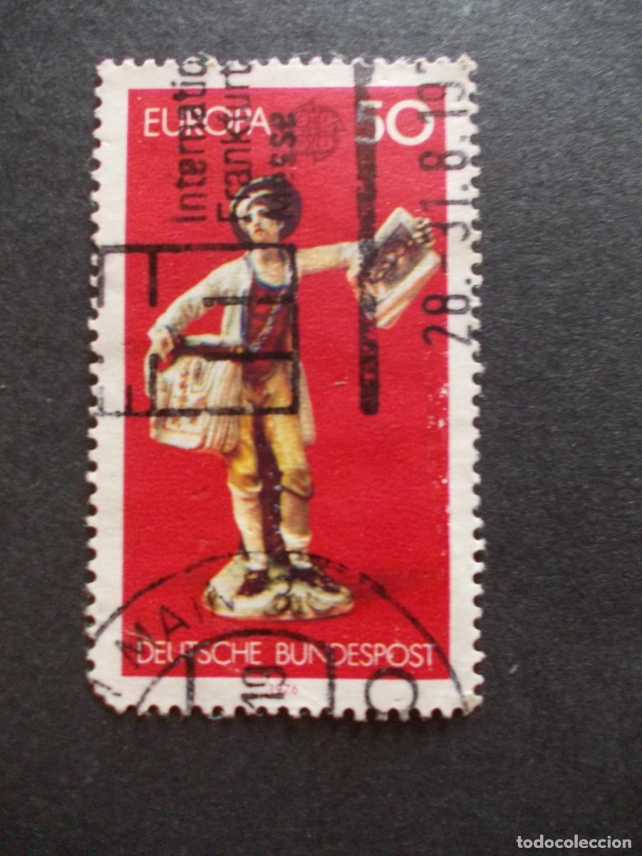 Stamps: Sello Europa 50 Deutsche Bundespost Frankfurt Messe 1980 Alemania figura tradicional filatelia