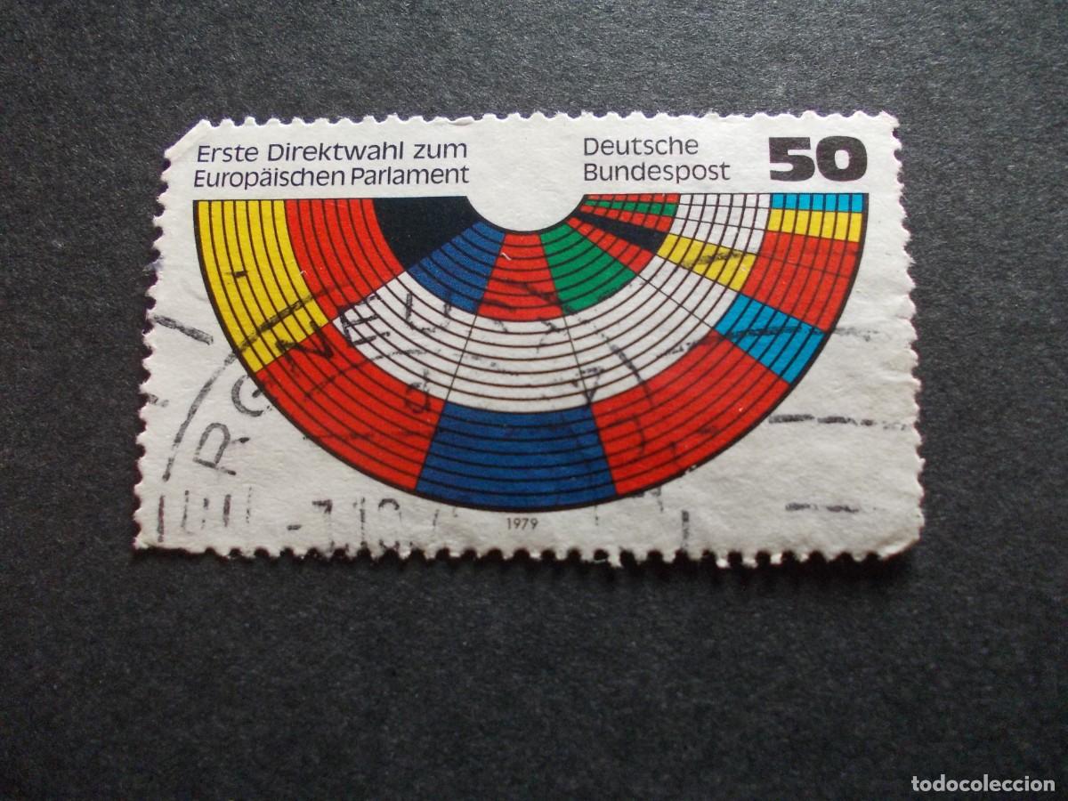 Timbres: Sello Erste Direktwahl zum Europ&auml;ischen Parlament 50 Deutsche Bundespost 1979 Alemania Europa