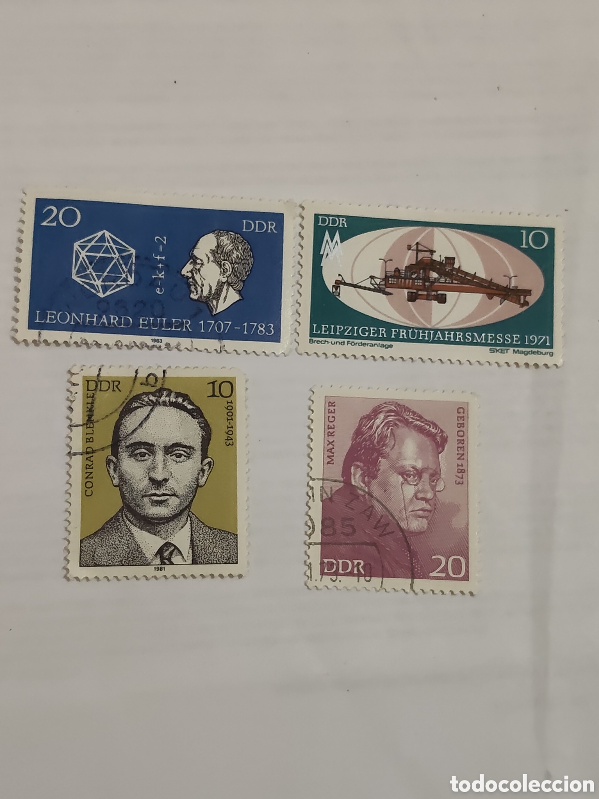 Sellos: 4 sellos antiguos de la DDR variados