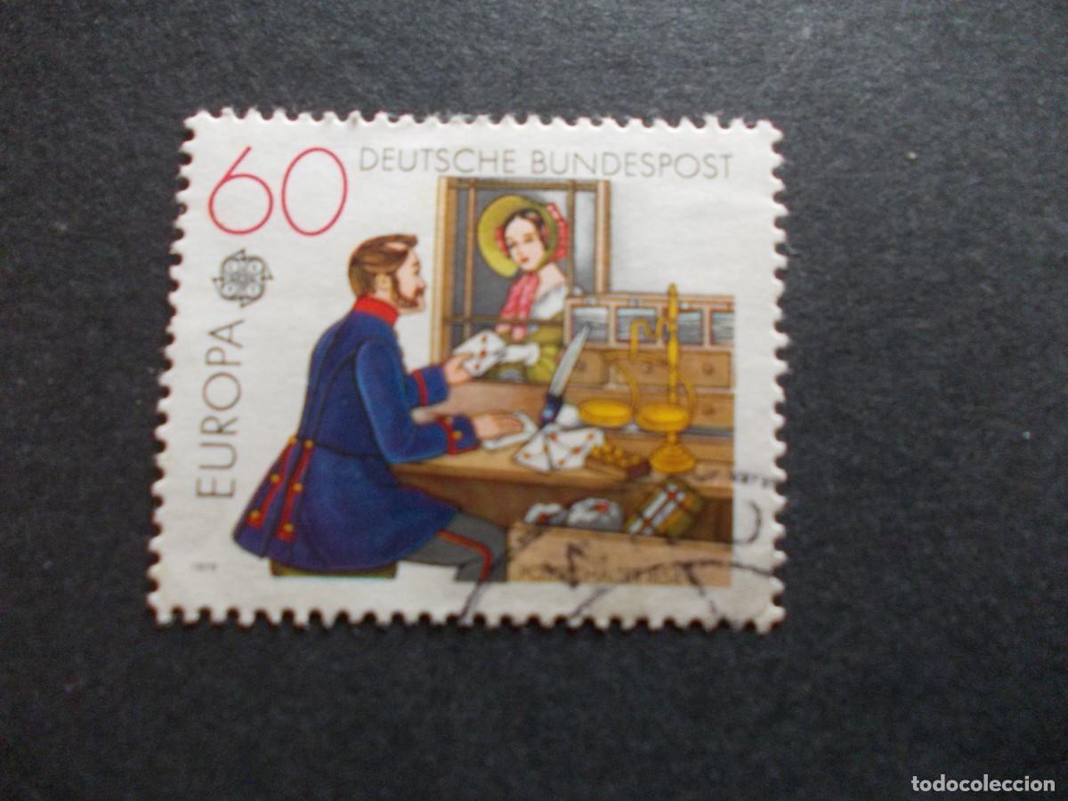 Timbres: Sello Europa 60 Deutsche Bundespost oficina postal escena hist&oacute;rica Alemania filatelia CEPT 1979