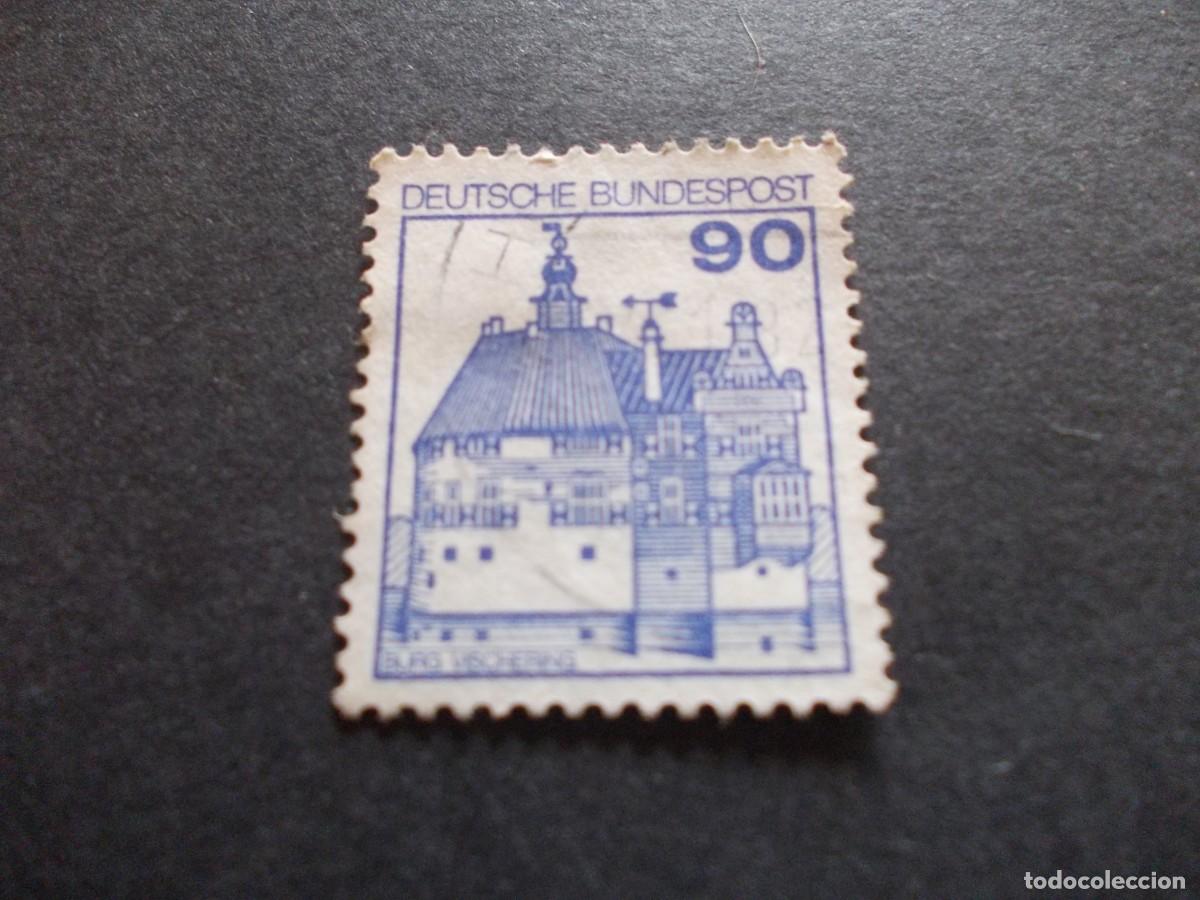 Timbres: Sello Burg Veldenz 90 Deutsche Bundespost Alemania castillo filatelia arquitectura