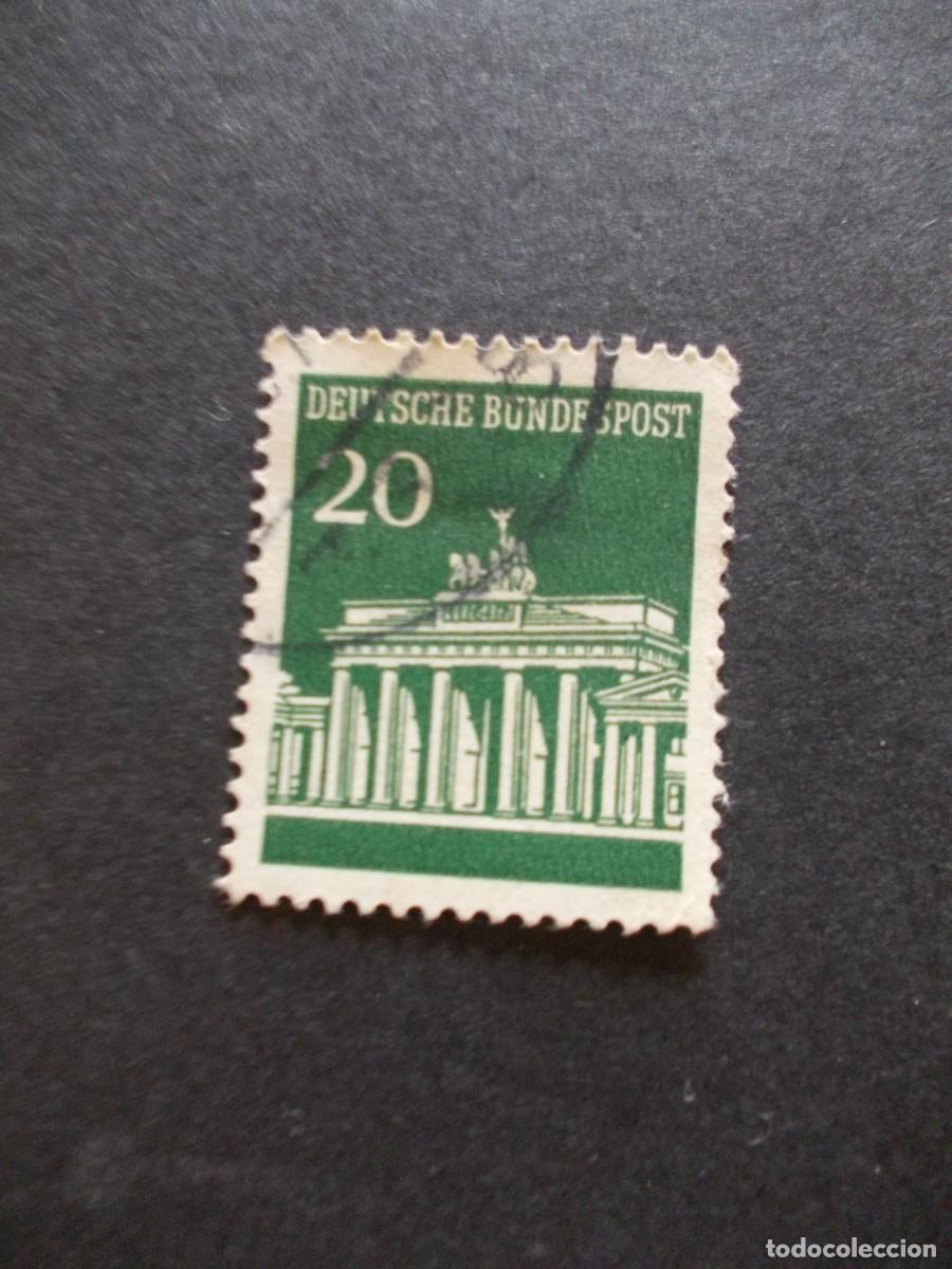 Francobolli: Sello Brandenburger Tor 20 Deutsche Bundespost Alemania arquitectura