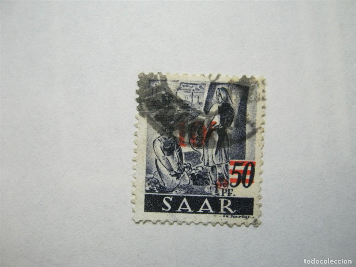 Sellos: ALEMANIA SARRE SAAR 1947 SELLO USADO VALOR 25&euro;!