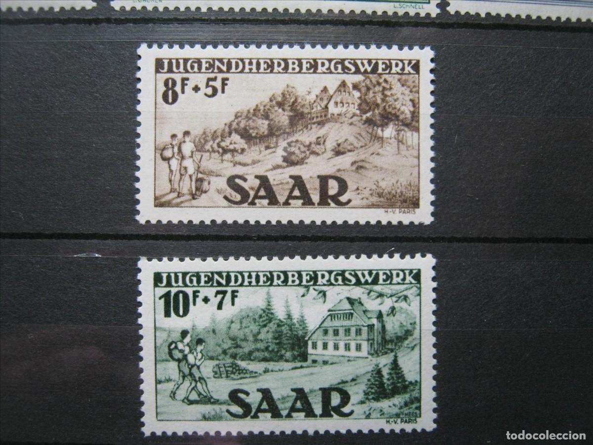 Briefmarken: ALEMANIA SARRE SAAR 1949 SERIE YVERT 250/251 MH*/LH* LUJO.