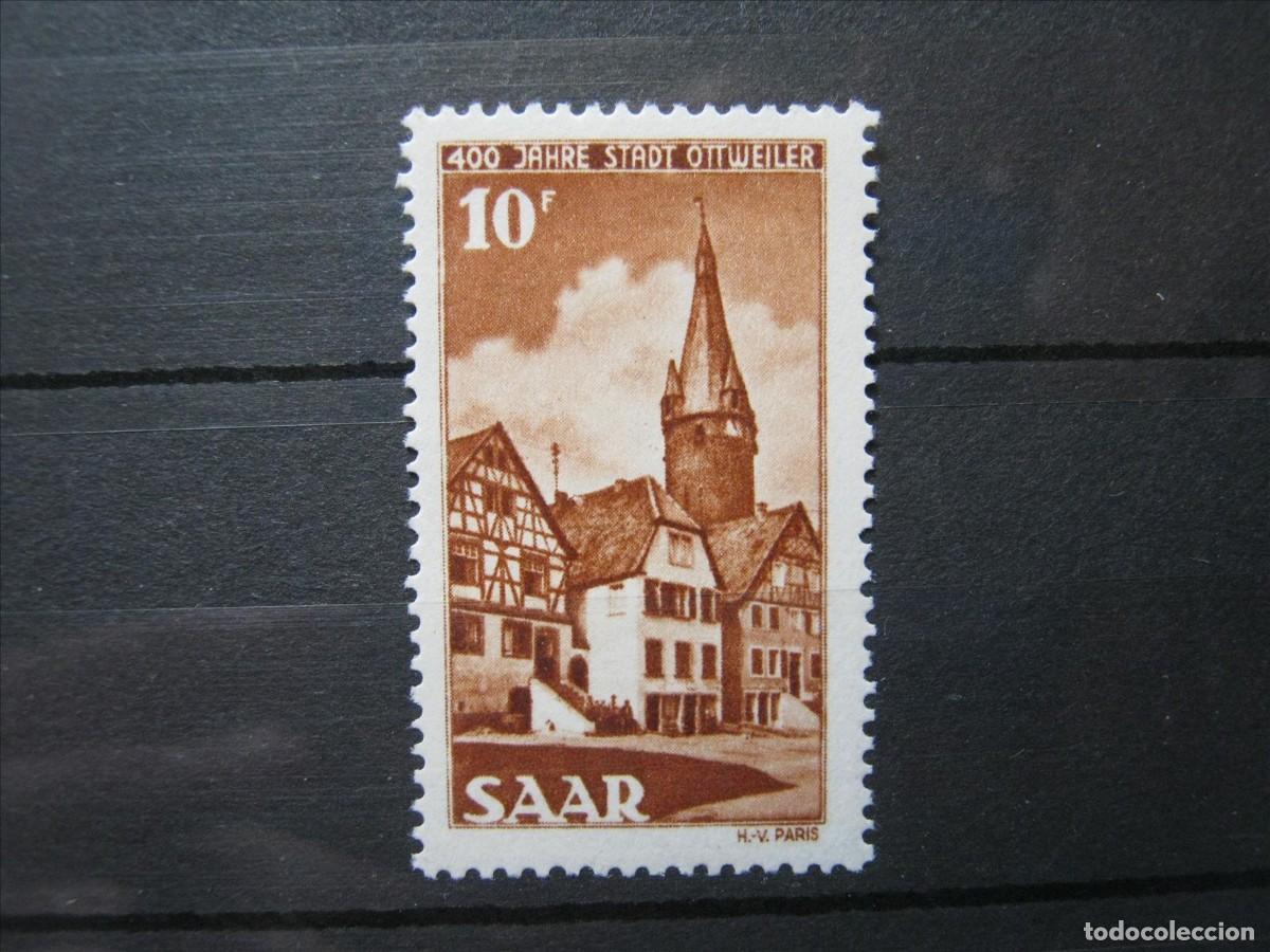 Briefmarken: ALEMANIA SARRE SAAR 1949 YVERT 276 MH* LUJO.