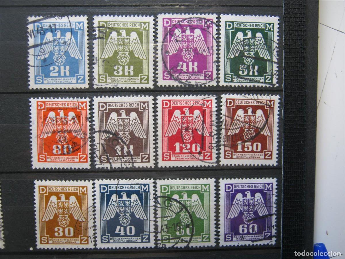 Briefmarken: ALEMANIA OCUPACI&Oacute;N BOHEMIA Y MORAVIA SERVICIO 1940 SERIE YVERT 1/2 USADOS PERFECTOS.