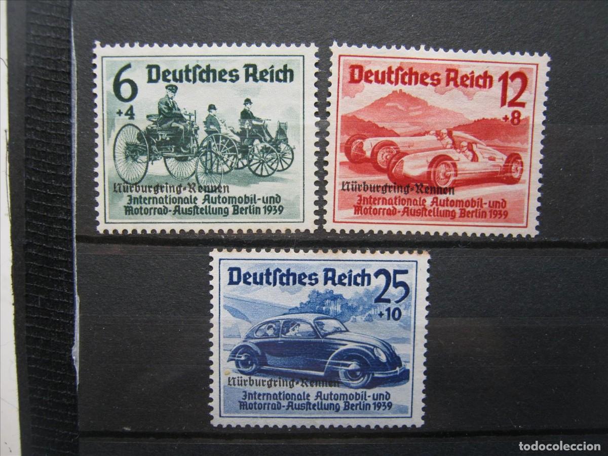 Sellos: ALEMANIA IMPERIO REICH 1938 SERIE YVERT 629A/629C MH* LEER.