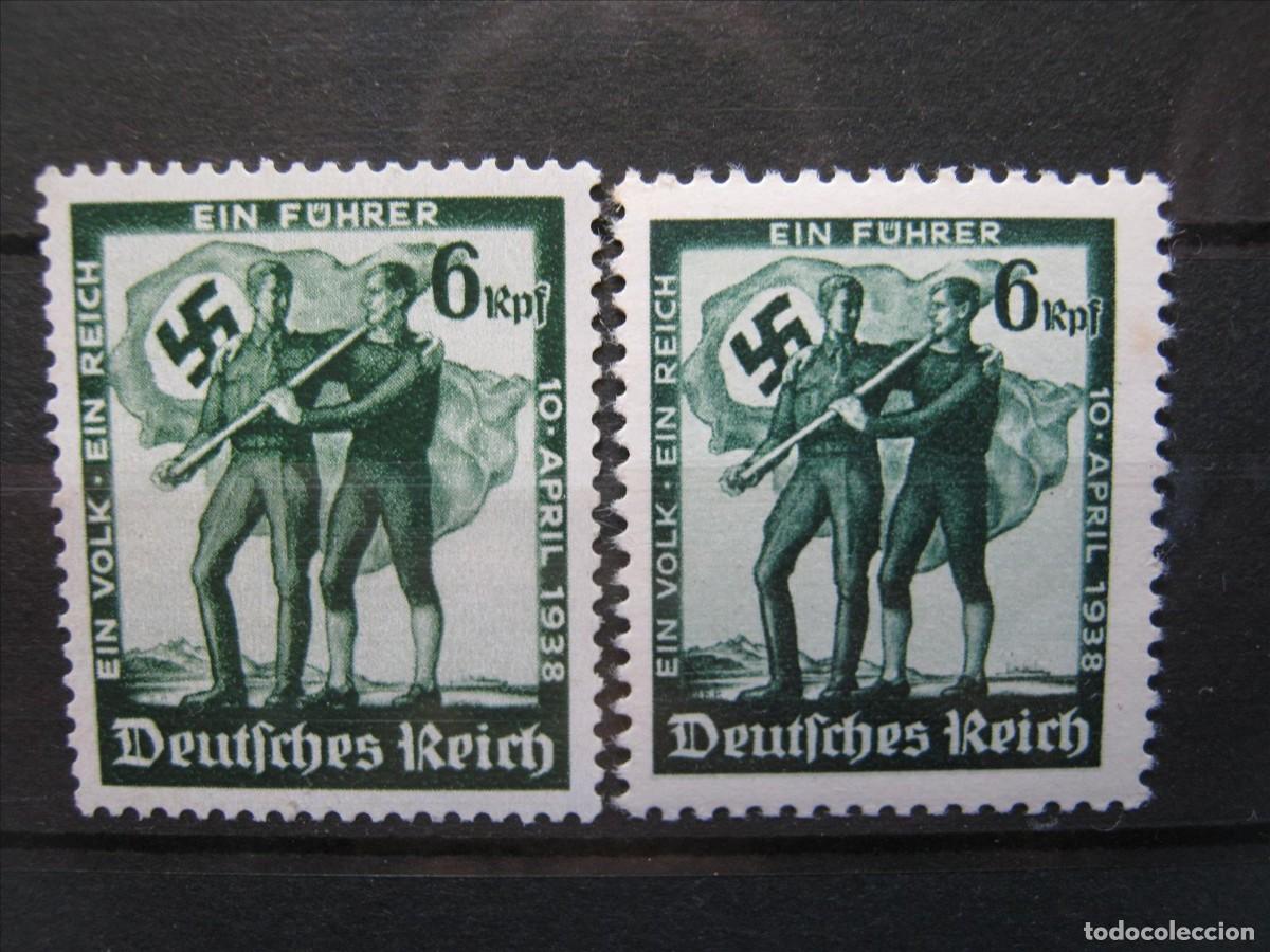 Francobolli: ALEMANIA IMPERIO REICH 1938 YVERT 605 Y 606 MNH** SIN CHARNELA LUJO.