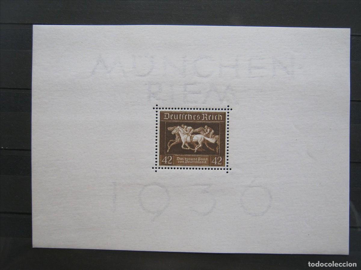 Selos: ALEMANIA IMPERIO REICH 1936 HOJA BLOQUE HB YVERT 6 MNH** LUJO.
