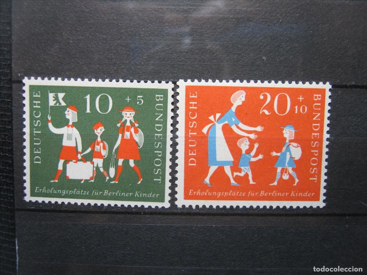 Selos: ALEMANIA FEDERAL 1957 SERIE YVERT 129/130 MNH** SIN CHARNELA LUJO.