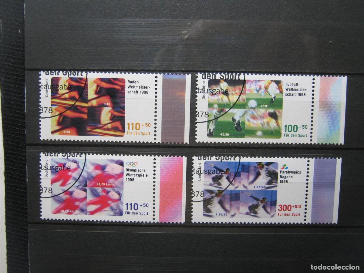 Selos: ALEMANIA 1998 DEPORTES SERIE YVERT 1800/1803 USADOS EN LUJO.