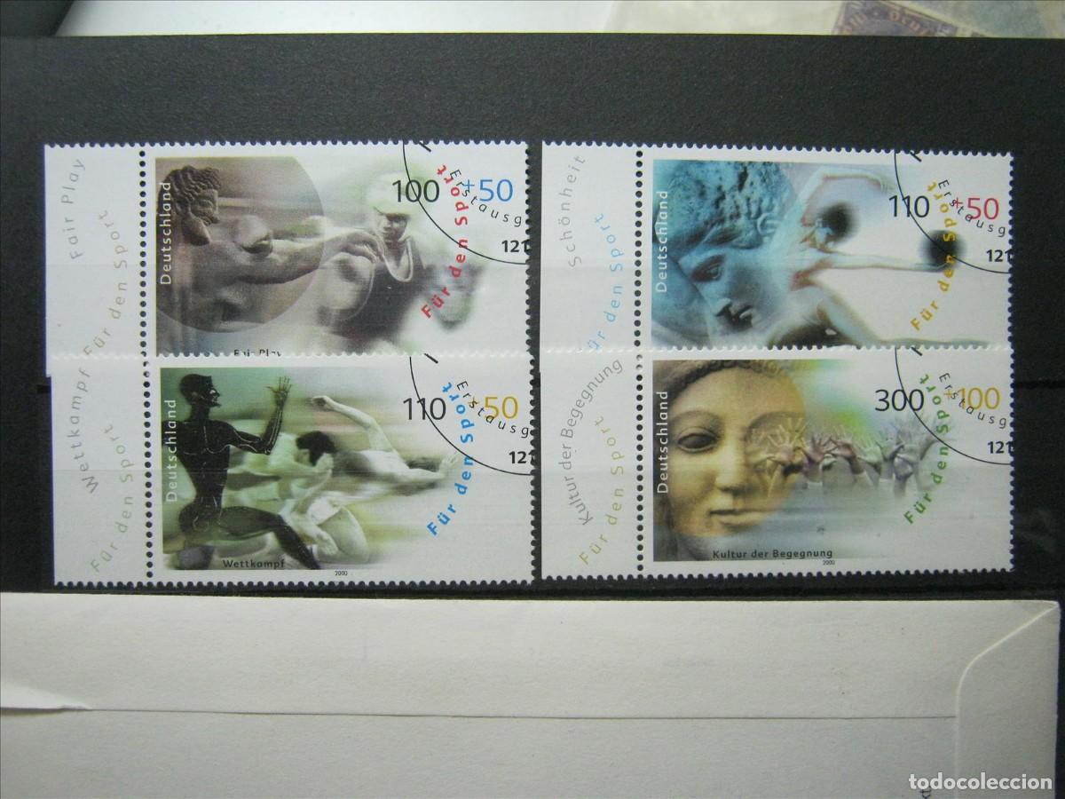 Stamps: ALEMANIA DEPORTES A&Ntilde;O 2000 SERIE YVERT 1926/1929 USADOS EN LUJO.