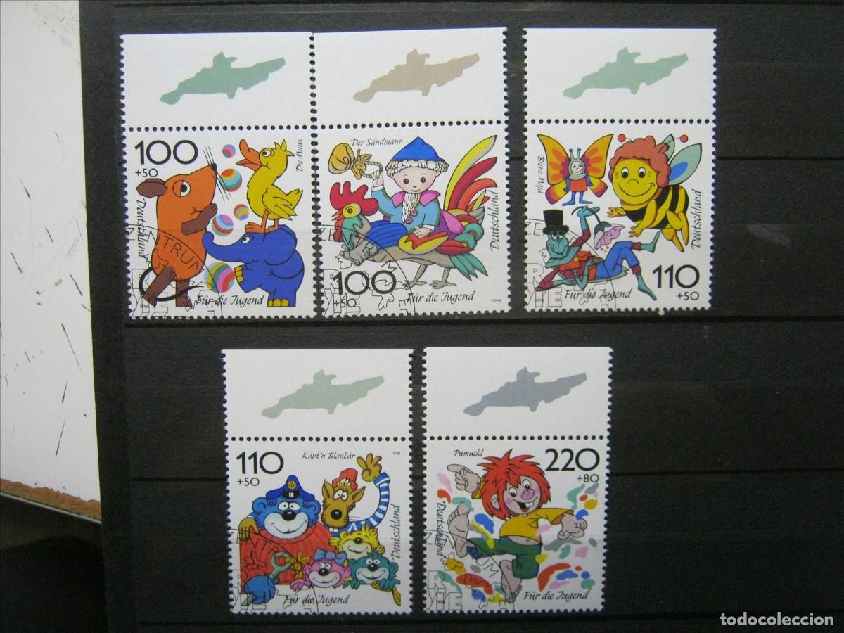 Francobolli: ALEMANIA 1998 SERIE YVERT 1822/1826 USADOS EN LUJO.