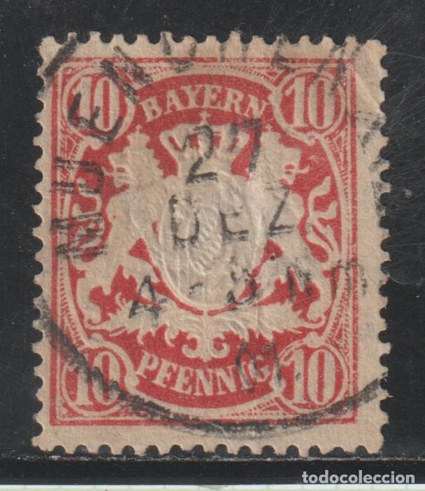 Sellos: ALEMANIA - BAYERN // YVERT 63 // 1888-04 ... USADO
