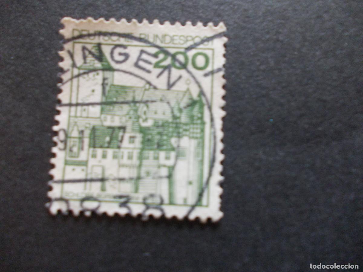Briefmarken: Sello Deutsche Bundespost 200 castillo Schloss B&uuml;rresheim Eifel Alem&aacute;n 1977