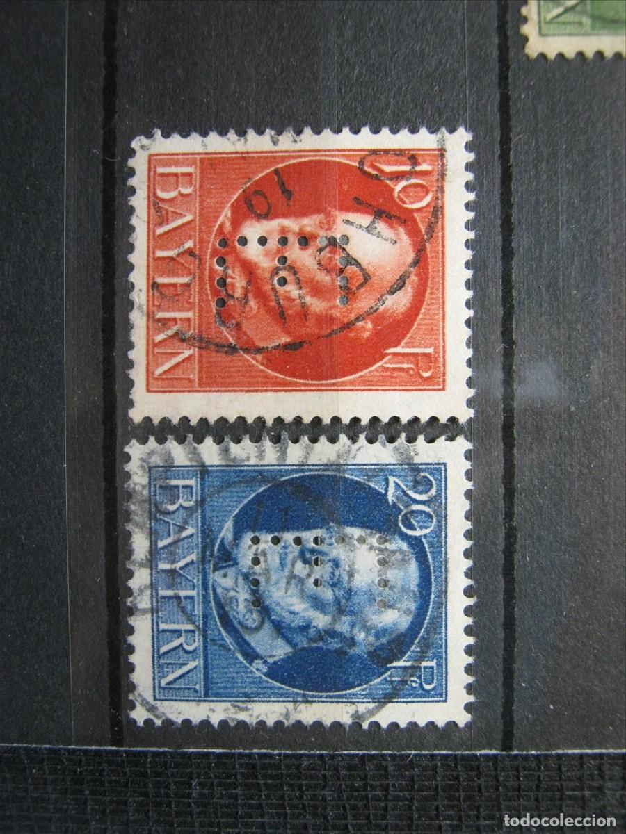 Briefmarken: ALEMANIA ESTADO BAVIERA 1914-15 SERVICIO YVERT 14 Y 15 USADOS PERFECTOS.
