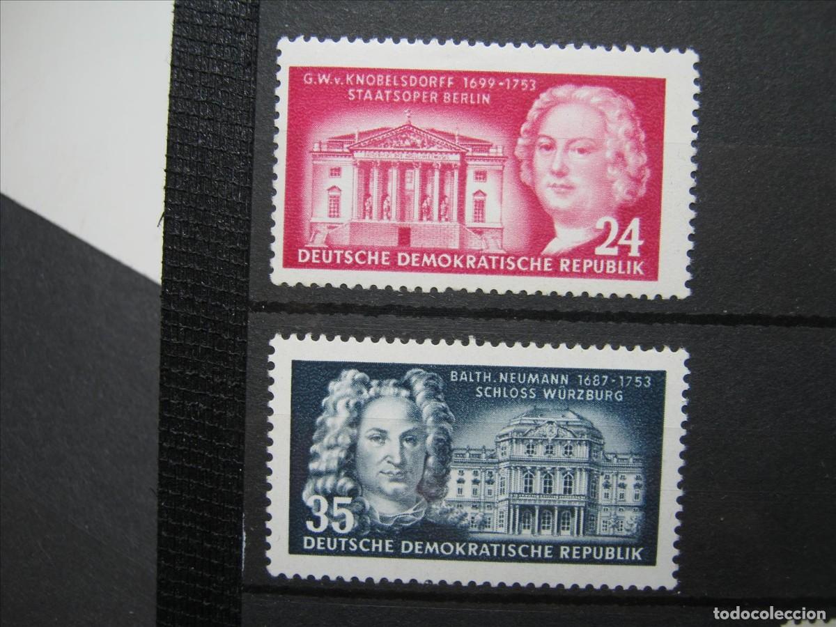 Timbres: DDR ALEMANIA ORIENTAL 1953 SERIE YVERT 115/116 MNH** SIN CHARNELA LUJO.
