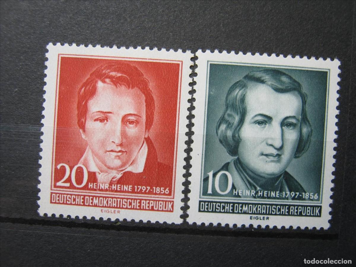 Timbres: DDR ALEMANIA ORIENTAL 1956 SERIE YVERT 237/238 MNH** SIN CHARNELA LUJO.
