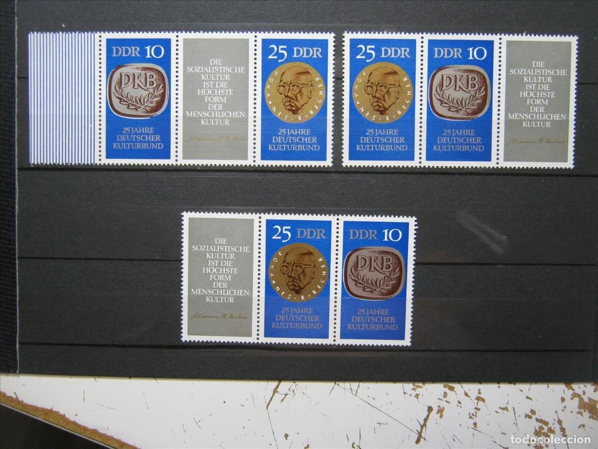 Timbres: DDR ALEMANIA ORIENTAL 1970 TR&Iacute;PTICO YVERT 1271A Y COMBINACIONES MNH** SIN CHARNELA LUJO.