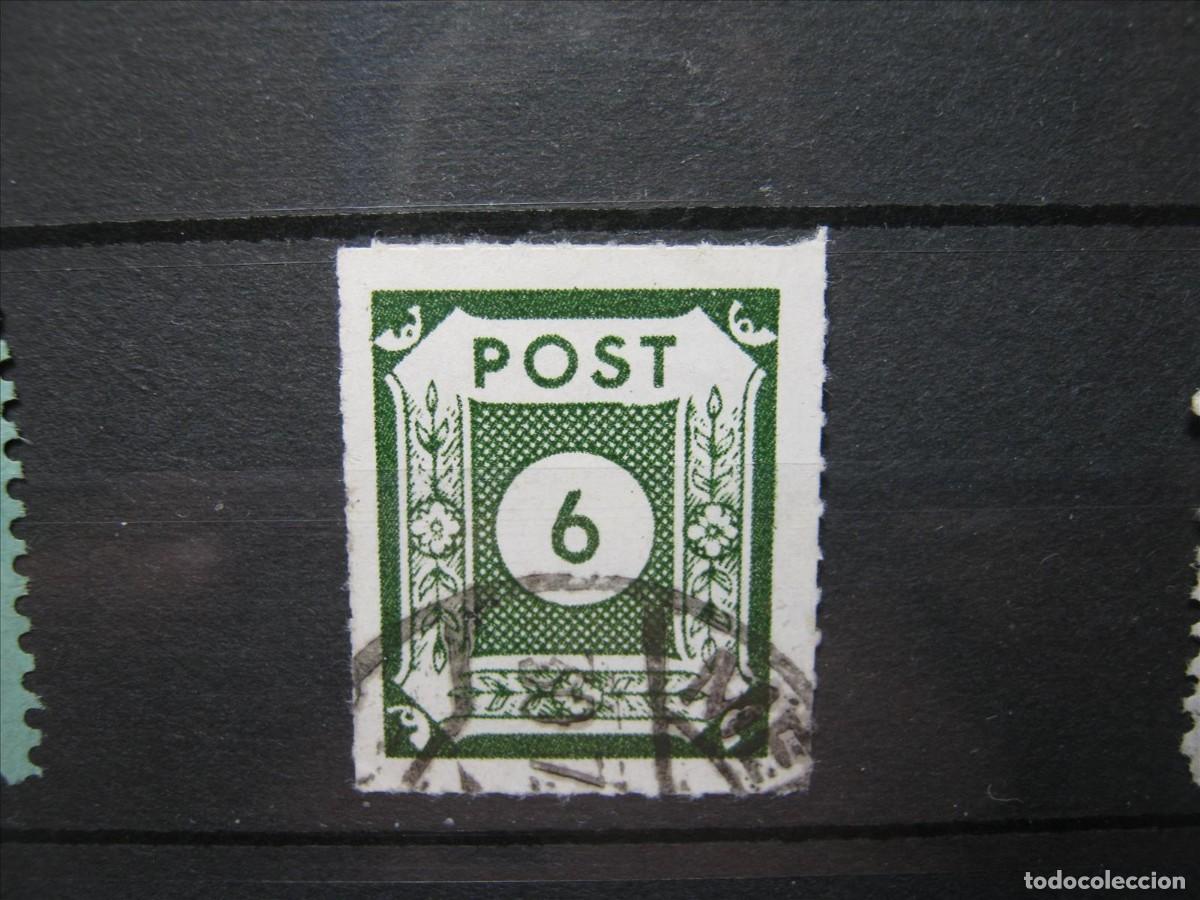 Briefmarken: ALEMANIA ZONA SOVI&Eacute;TICA SAJONIA ORIENTAL 1945 MICHEL 43 Bb ZIG-ZAG USADO PERFECTO.