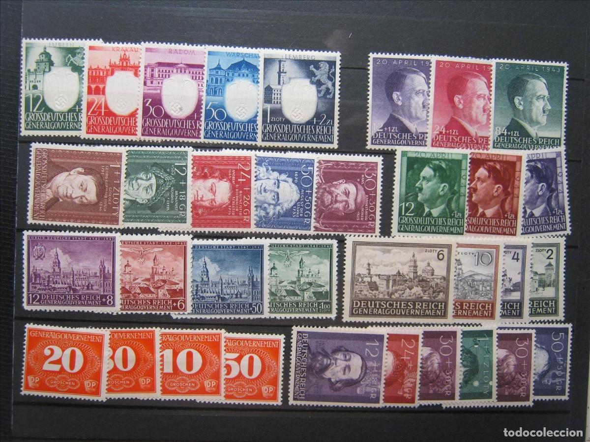 Briefmarken: ALEMANIA OCUPACI&Oacute;N POLONIA LOTE SERIES MY* LUJO