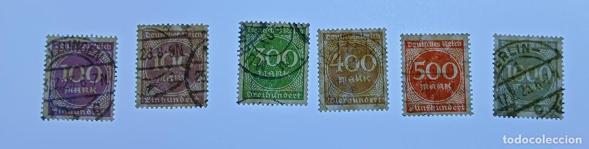 Sellos: Alemania 1923 M268-273 Firmado InflaBerlin