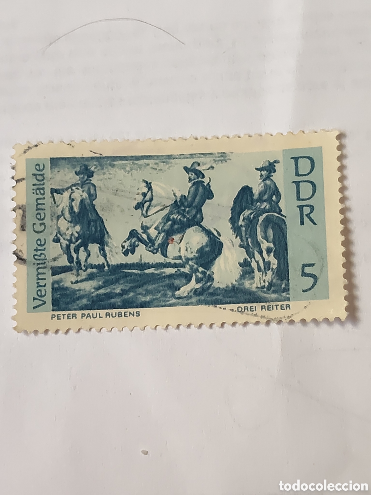 Sellos: Sello de la DDR Los tres jinetes del pintor flamenco Peter Paul Rubens 1967
