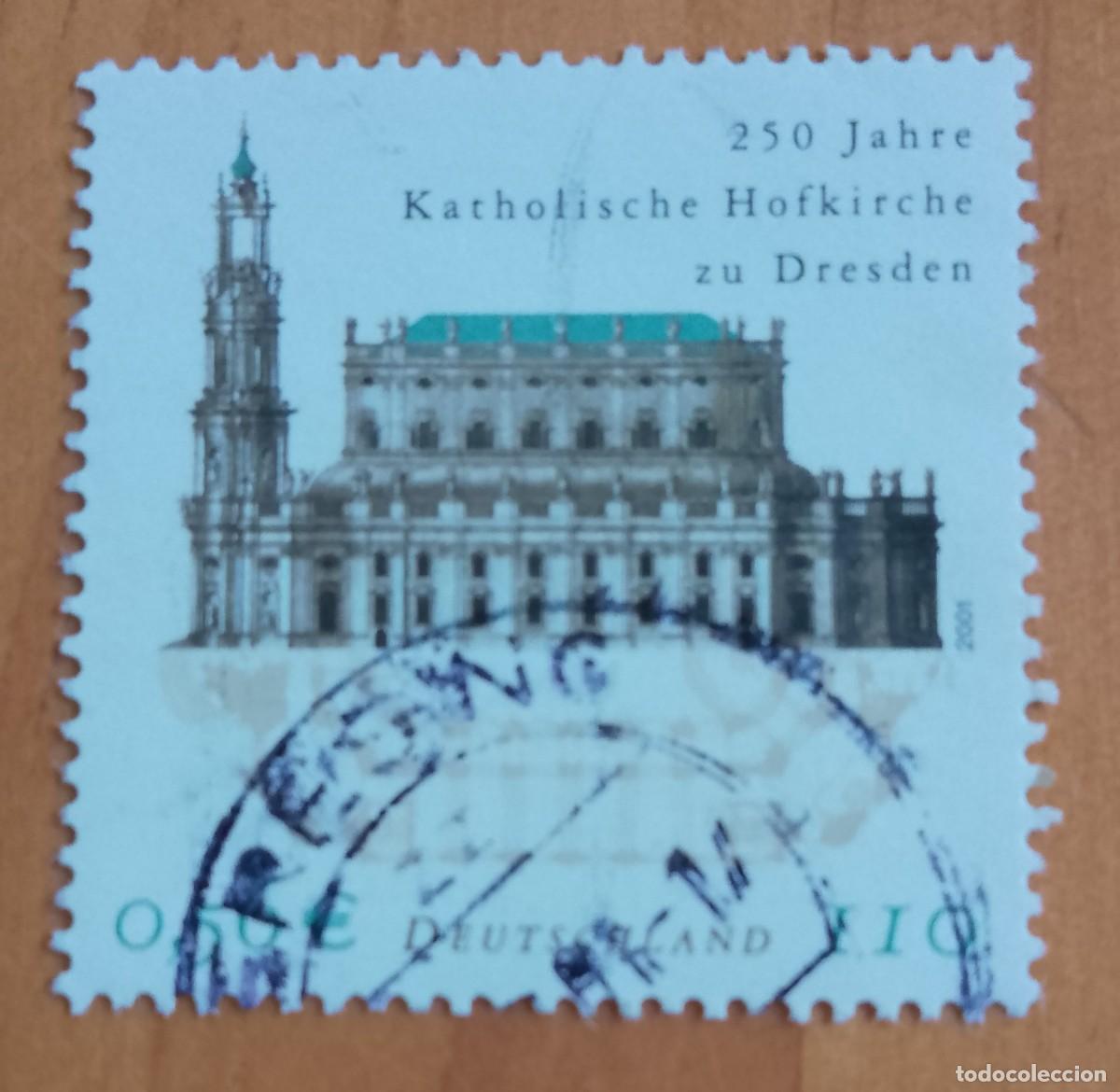 Sellos: ALEMANIA - V/F 0,56 EUROS Y 110 - IGLESIA CAT&Oacute;LICA DE LA CORTE DE DRESDE - VER DESCRIPCI&Oacute;N