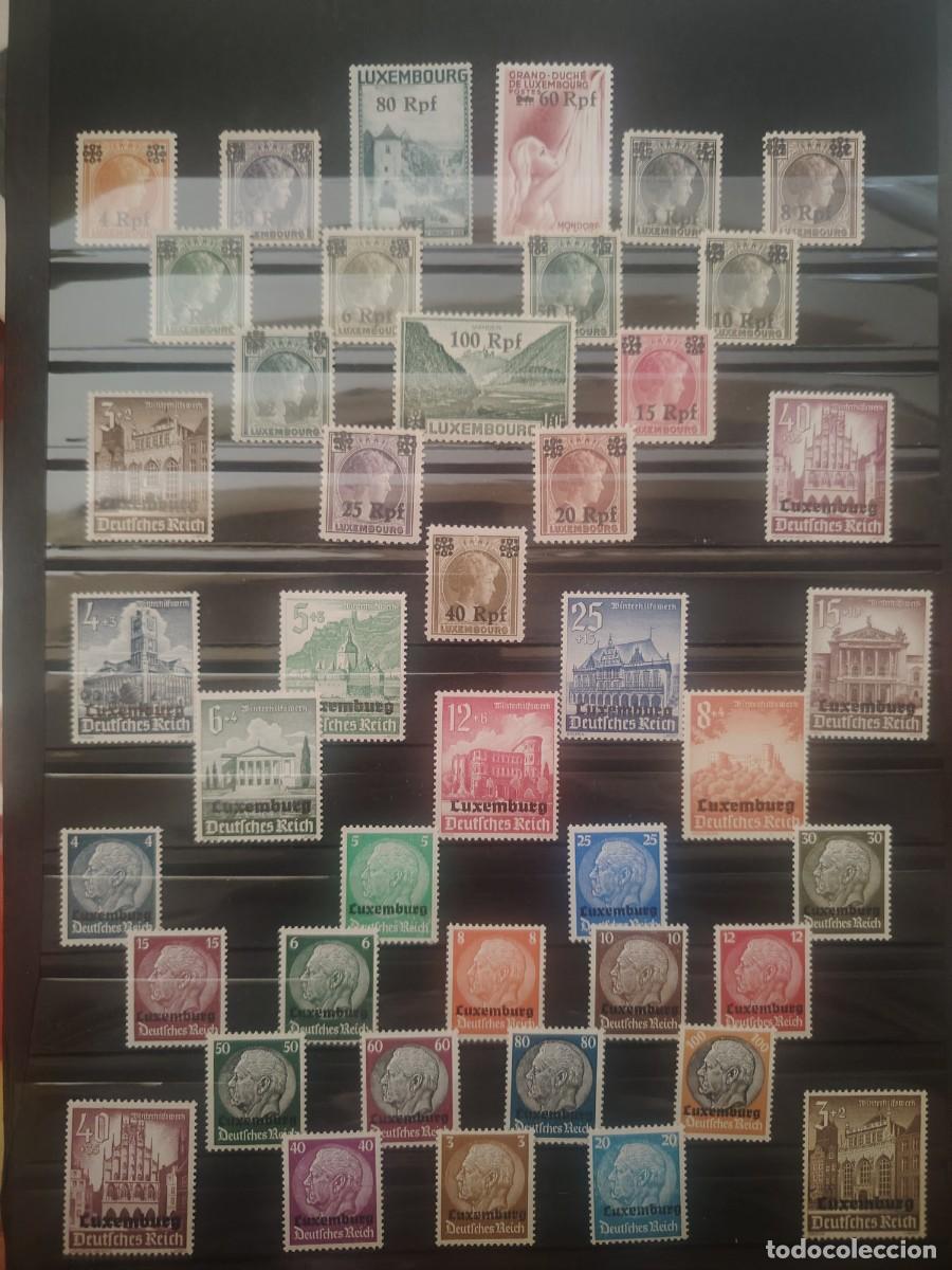 Sellos: ALEMANIA DEUTSCHE REICH OCUPACION LUXEMBURGO SELLOS ALTO VALOR CATALOGO LOTE 4