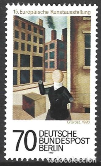 Sellos: ALEMANIA - BERL&Iacute;N - 15.&ordf; EXPOSICI&Oacute;N DE ARTE EUROPEA - MNH