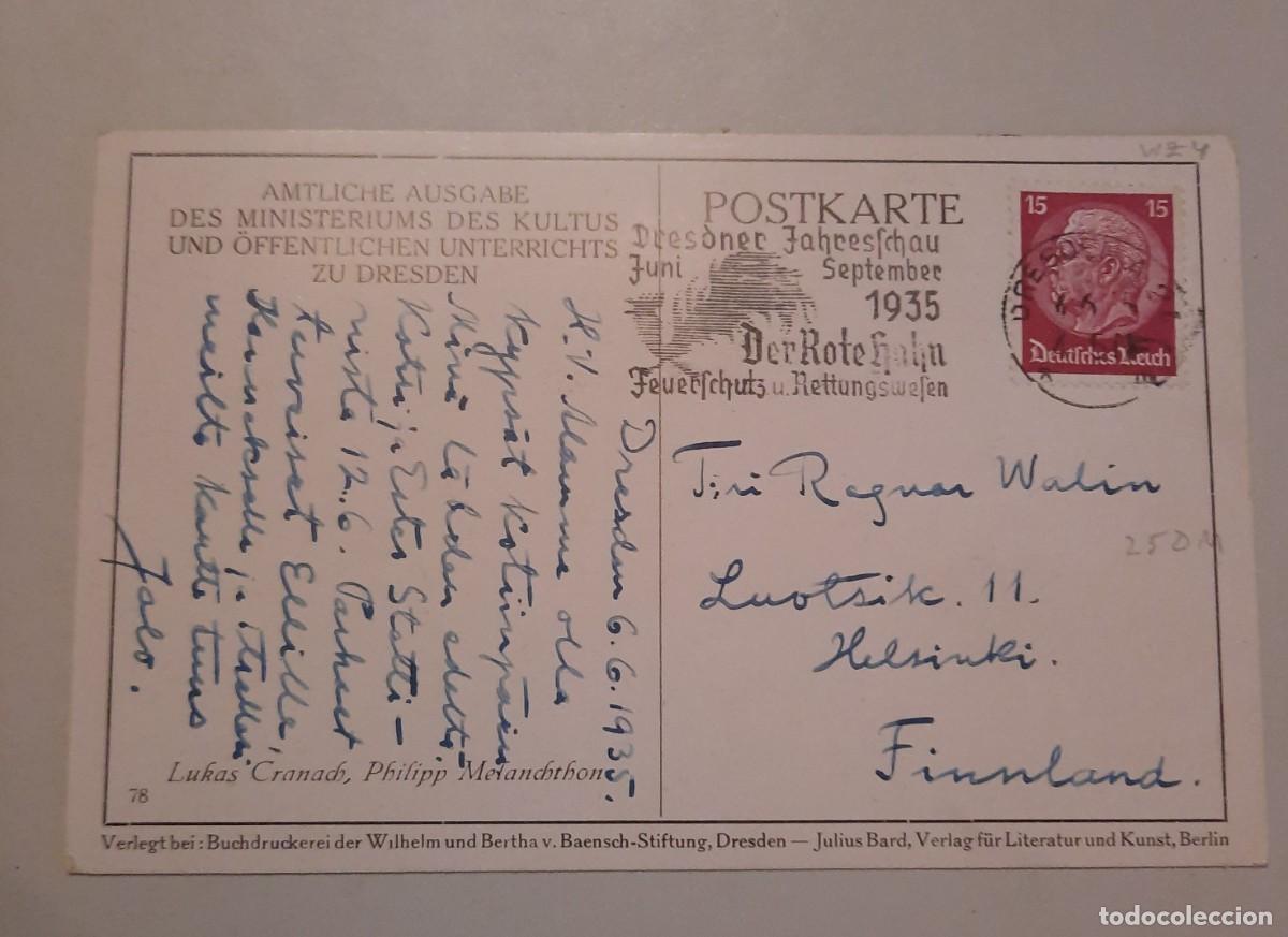 Francobolli: Alemania 1935 Der Rotehahn postal con matasello especial