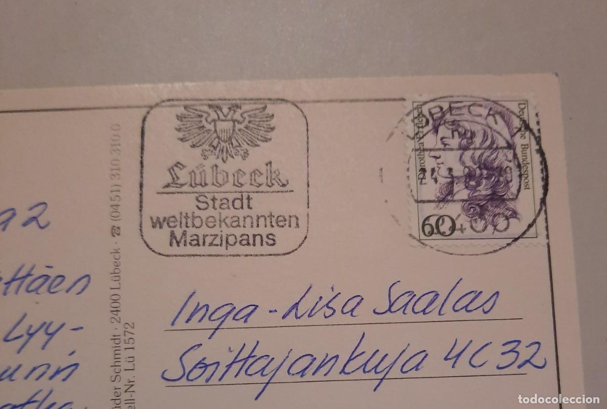 Briefmarken: Alemania 1992 Lubeck postal con matasello especial