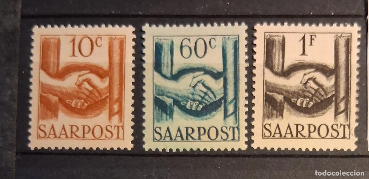 Sellos: ALEMANIA, SARRE, 1948, CAT.YT. 231/233.