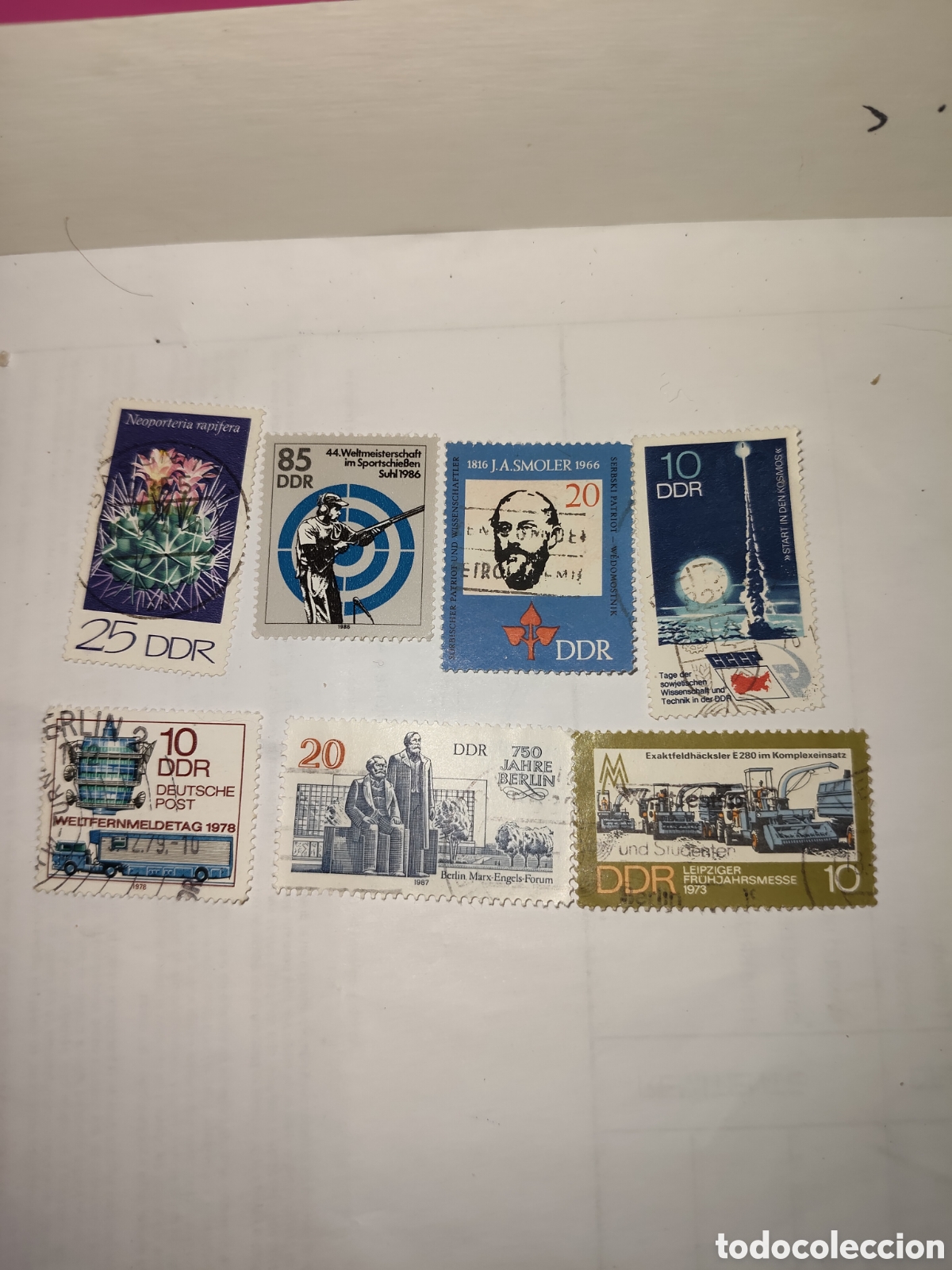 Sellos: 6 sellos antiguos de la DDR variados