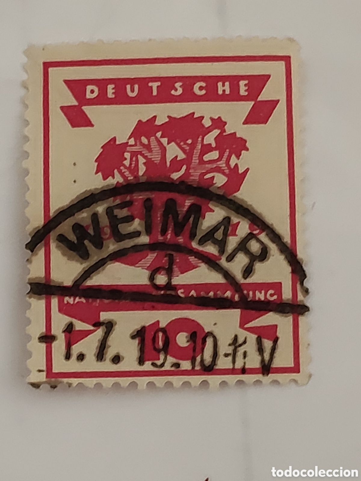 Sellos: Sello alem&aacute;n Deutches Reich Asamblea Nacional 1919