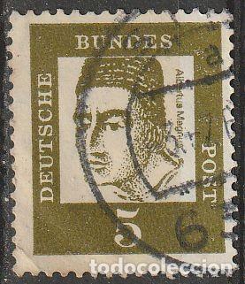 Sellos: Alemania 1961 Scott 824 Sello &ordm; Alberto Magno (alrededor de 1193-1280), obispo y erudito Michel 347y