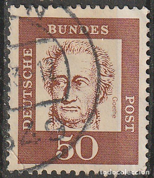 Sellos: Alemania 1961 Scott 833 Sello &ordm; Johann Wolfgang von Goethe (1749-1832), poeta Michel 356y Yvert 229