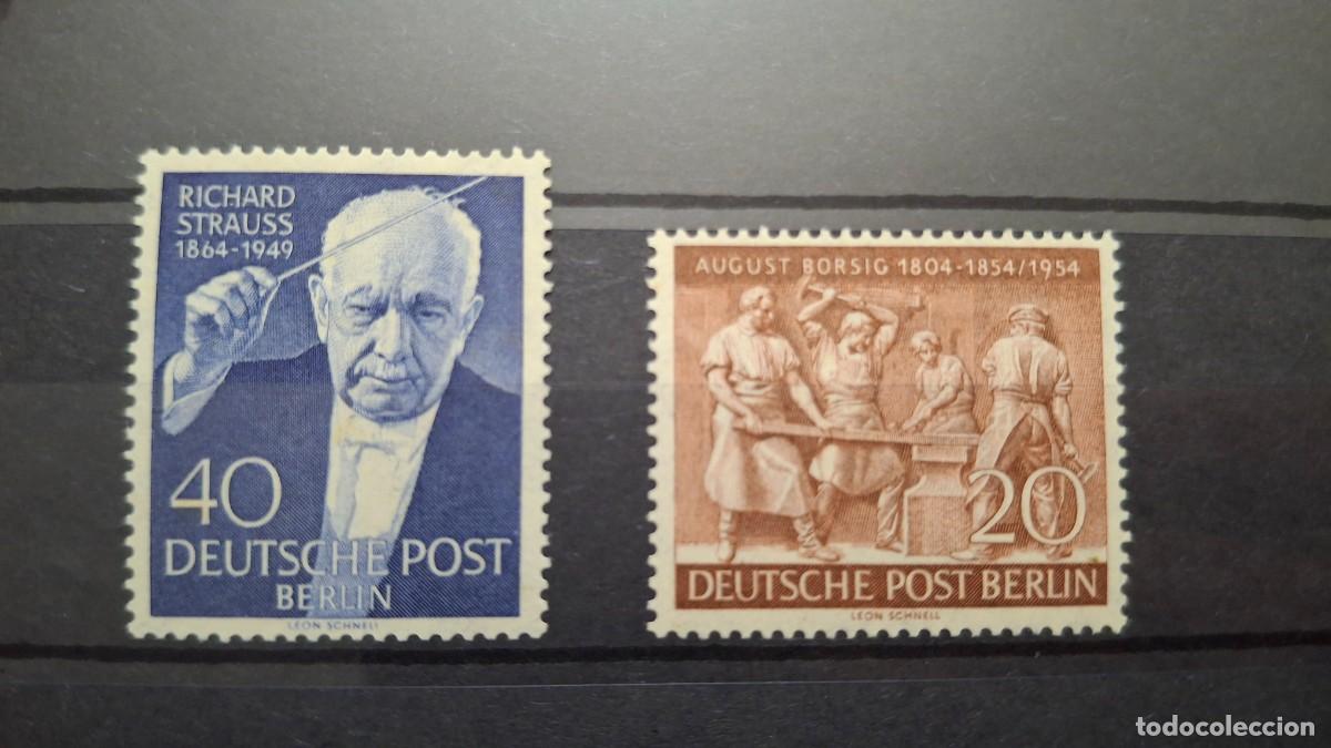 Timbres: HB1413 Sellos ALEMANIA BERLIN a&ntilde;o 1954 MICHEL 124 y 125 * en NUEVO v.c. 9 &euro;