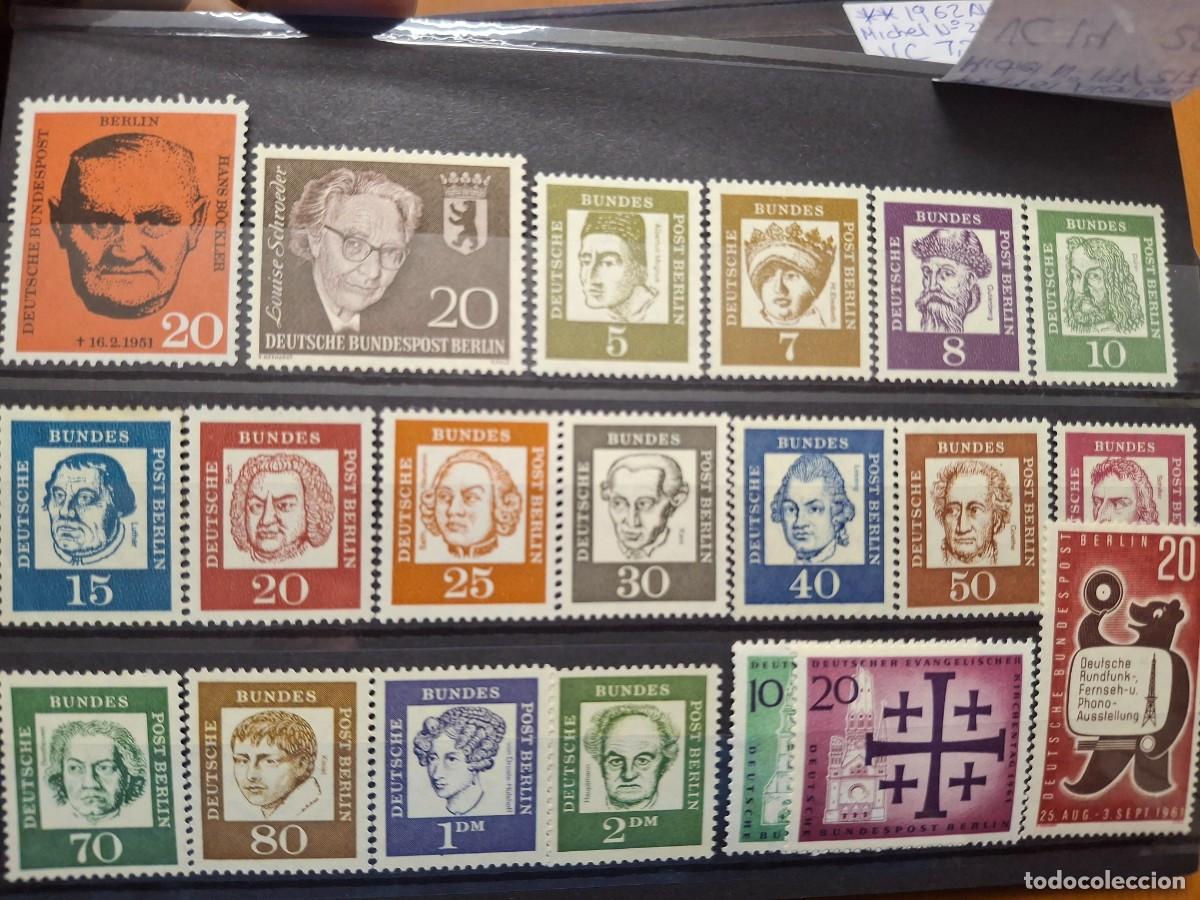 Stamps: HB1421 Sellos ALEMANIA BERLIN a&ntilde;o 1961 MICHEL 197/217** en NUEVO v.c. 14 &euro;