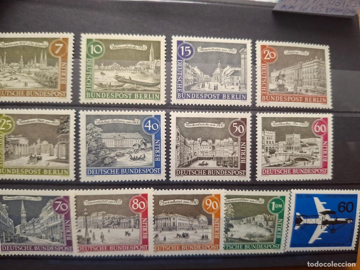 Francobolli: HB1422 Sellos ALEMANIA BERLIN a&ntilde;o 1962 MICHEL 218/230** en NUEVO v.c. 7.20 &euro;
