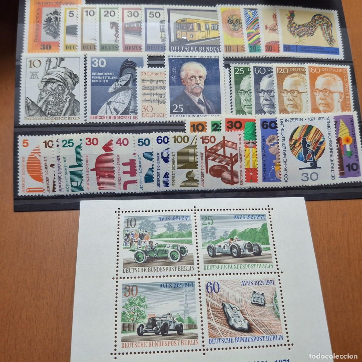 Francobolli: HB1430 Sellos ALEMANIA BERLIN a&ntilde;o 1971 MICHEL 379/417** en NUEVO v.c. 42 &euro;