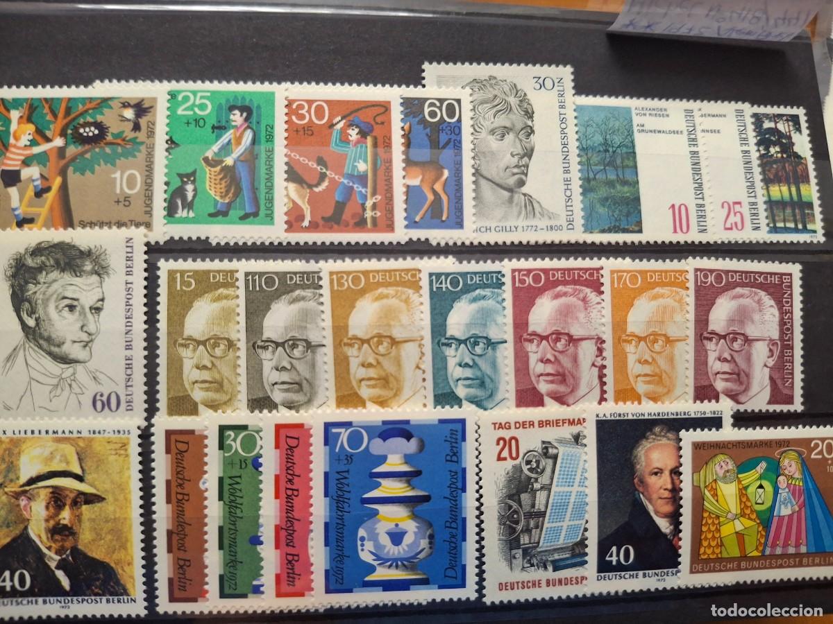 Selos: HB1431 Sellos ALEMANIA BERLIN a&ntilde;o 1972 MICHEL 418/441** en NUEVO v.c. 25 &euro;
