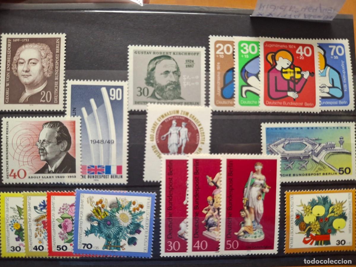 Francobolli: HB1433 Sellos ALEMANIA BERLIN a&ntilde;o 1974 MICHEL 464/481** en NUEVO v.c. 19 &euro;