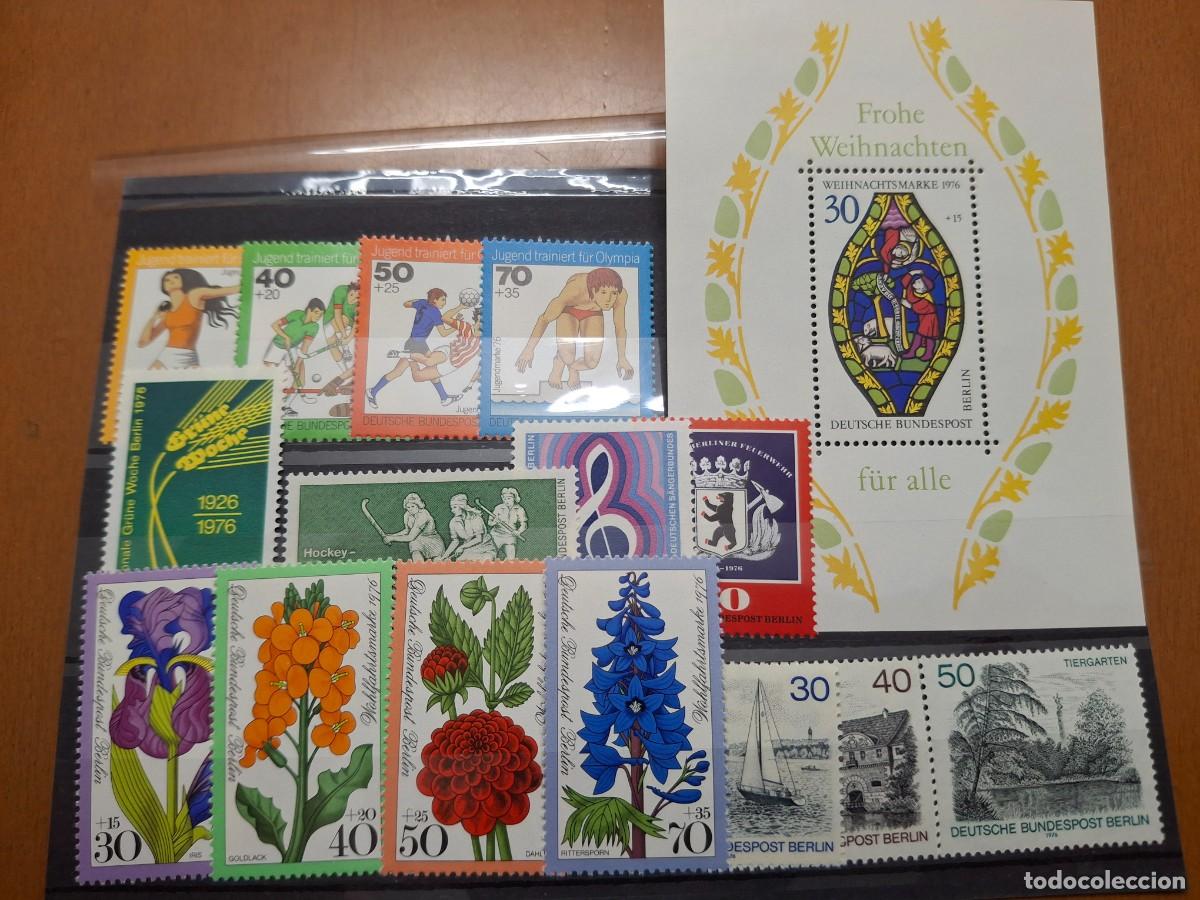 Selos: HB1435 Sellos ALEMANIA BERLIN a&ntilde;o 1976 MICHEL 516/531** en NUEVO v.c. 16 &euro;