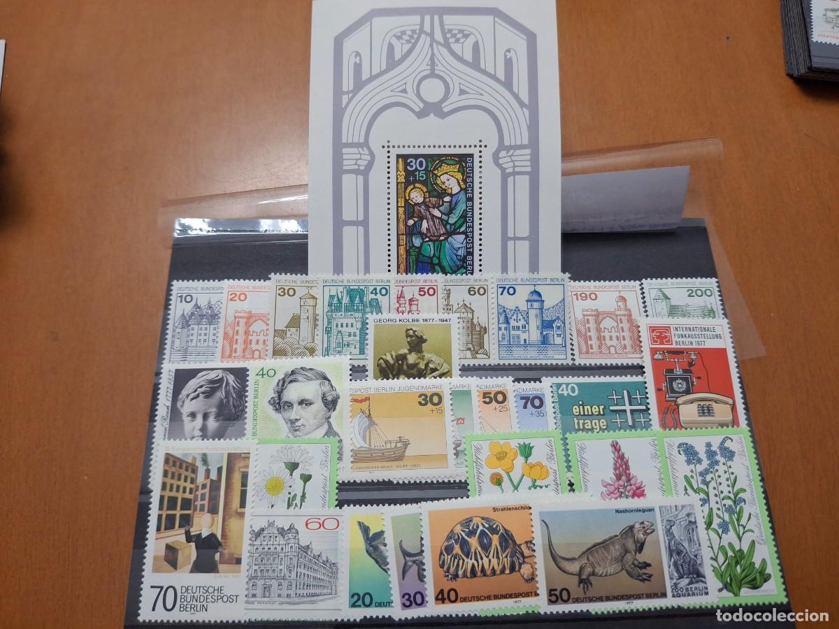 Selos: HB1436 Sellos ALEMANIA BERLIN a&ntilde;o 1977 MICHEL 532/560** en NUEVO v.c. 22 &euro;