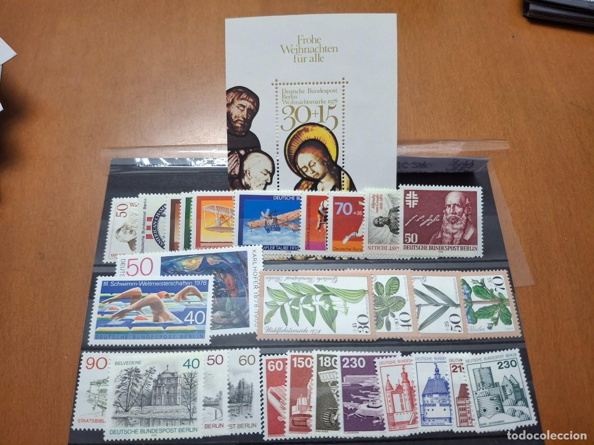 Francobolli: HB1437 Sellos ALEMANIA BERLIN a&ntilde;o 1978 MICHEL 561/590** en NUEVO v.c. 30 &euro;