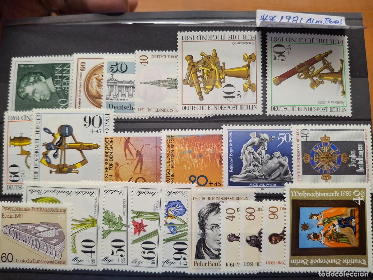 Timbres: HB1440 Sellos ALEMANIA BERLIN a&ntilde;o 1981 MICHEL 637/658** en NUEVO v.c. 27 &euro;